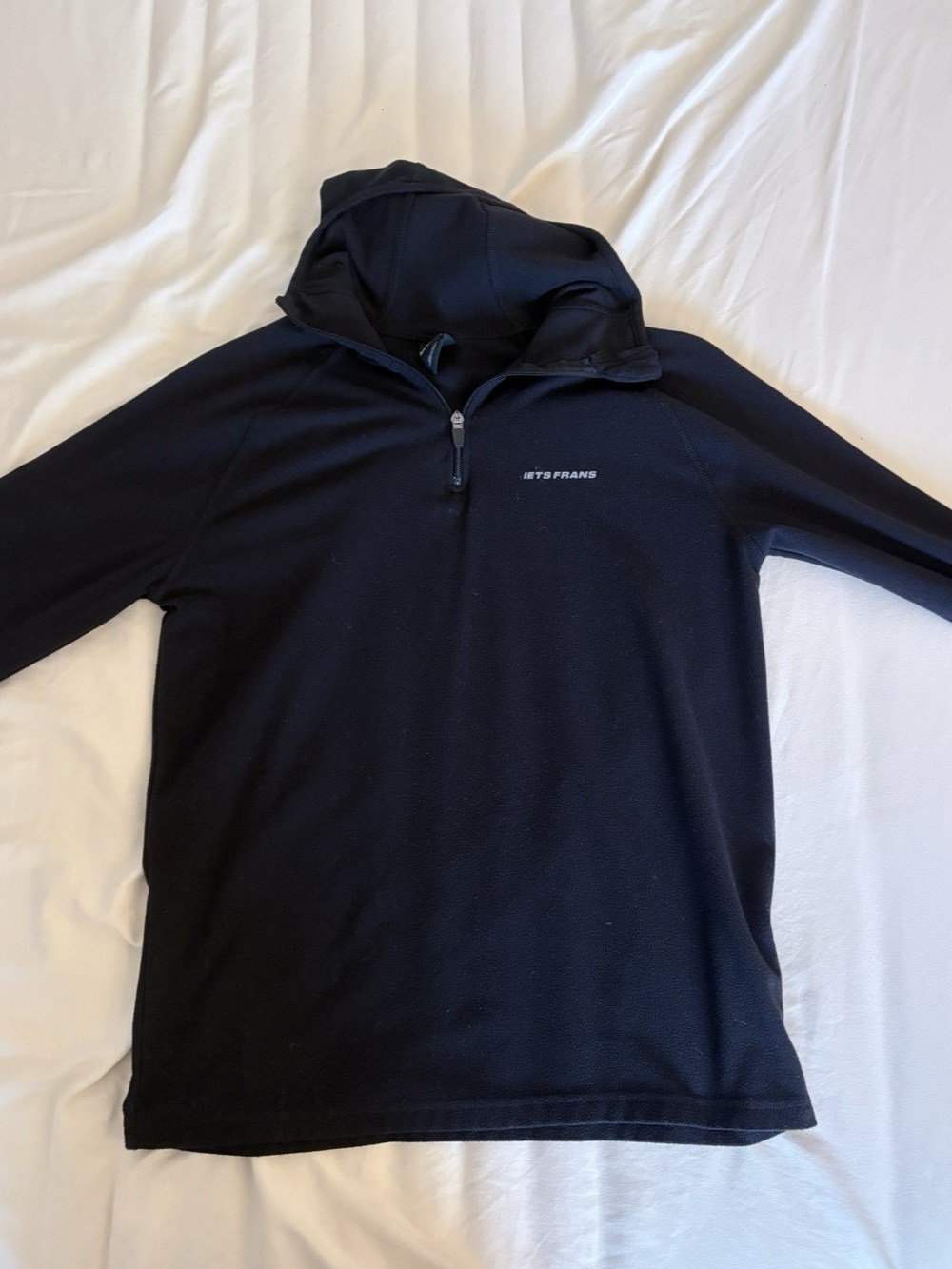 Iets Frans Black Pullover Hoodie